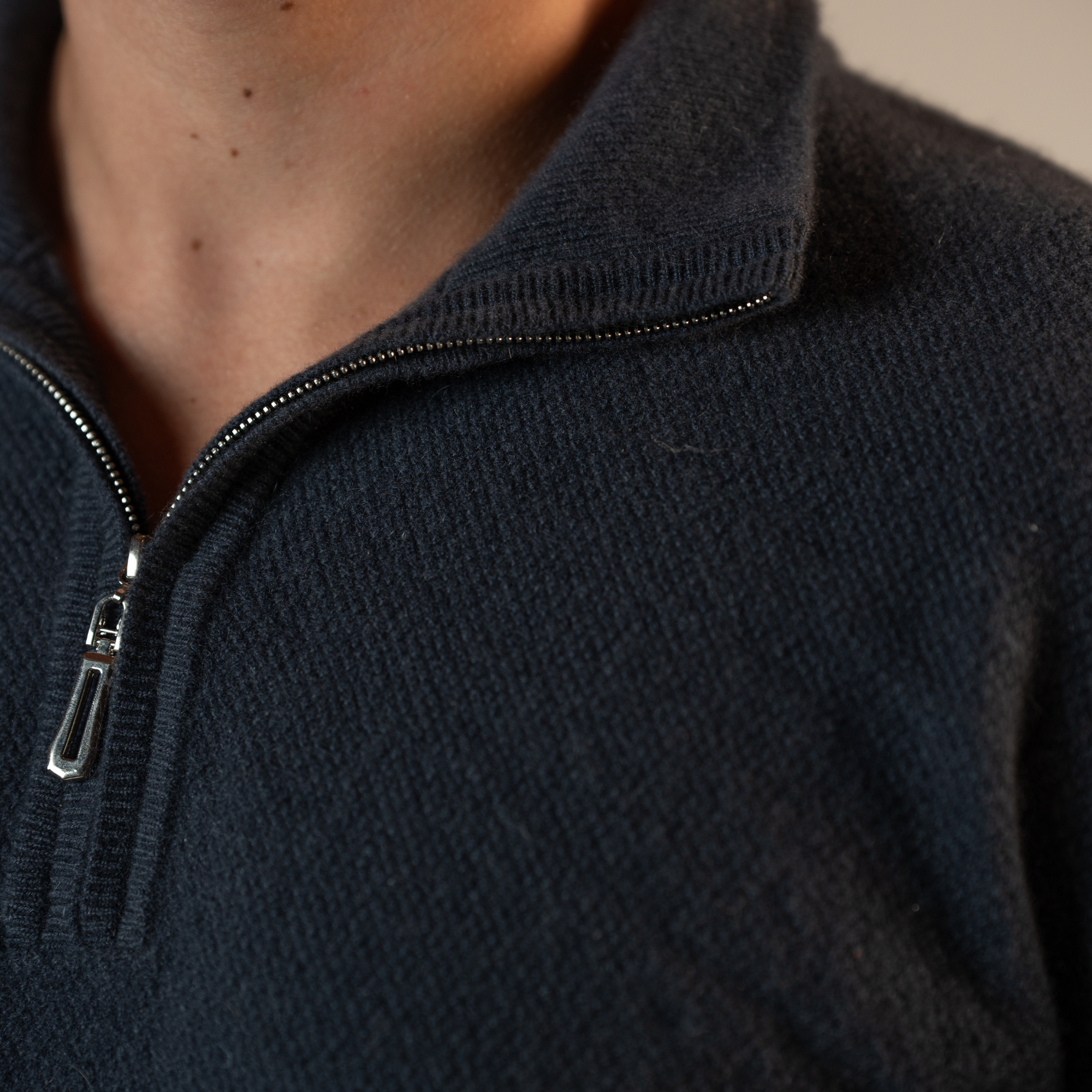 Cashmere Half Zip Sweater