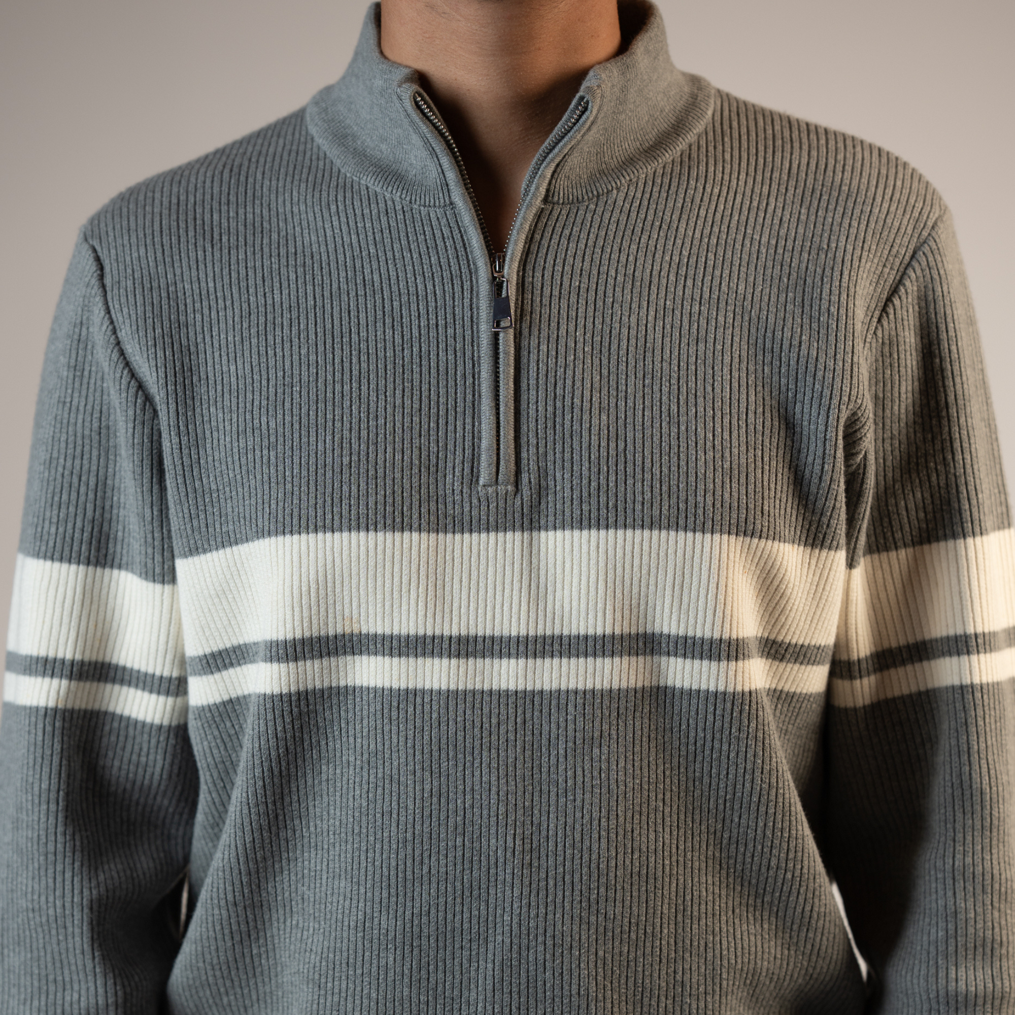 Merino Wool Half Zip Sweater